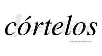 Córtelos lleva tilde con vocal tónica en la primera «o»