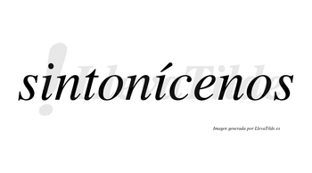 Sintonícenos lleva tilde con vocal tónica en la segunda «i»