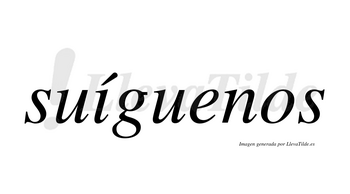 Suíguenos  lleva tilde con vocal tónica en la «i»