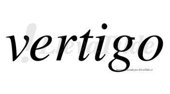 Vertigo no lleva tilde con vocal tónica en la «i»