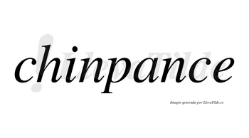 Chinpance no lleva tilde con vocal tónica en la «a»