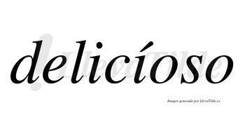 Delicíoso lleva tilde con vocal tónica en la segunda «i»