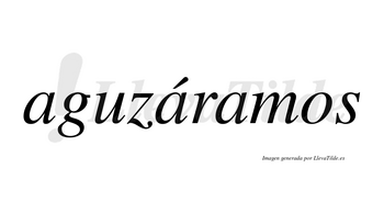 Aguzáramos  lleva tilde con vocal tónica en la segunda «a»