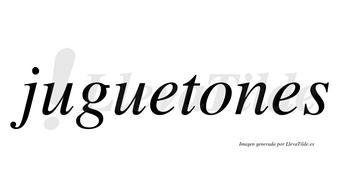 Juguetones no lleva tilde con vocal tónica en la «o»