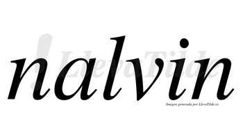 Nalvin  no lleva tilde con vocal tónica en la «a»