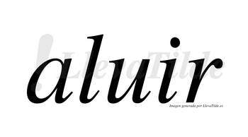 Aluir  no lleva tilde con vocal tónica en la «u»