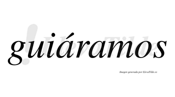 Guiáramos  lleva tilde con vocal tónica en la primera «a»