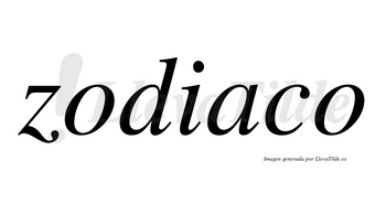 Zodiaco no lleva tilde con vocal tónica en la «a»