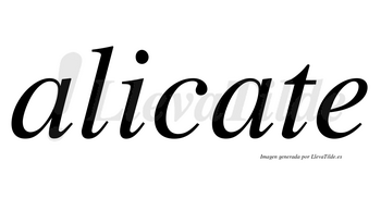 Alicate  no lleva tilde con vocal tónica en la segunda «a»