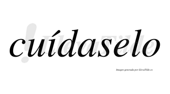 Cuídaselo  lleva tilde con vocal tónica en la «i»