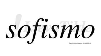 Sofismo  no lleva tilde con vocal tónica en la «i»