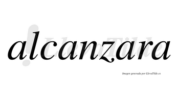 Alcanzara no lleva tilde con vocal tónica en la tercera «a»
