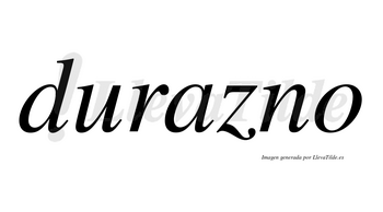 Durazno  no lleva tilde con vocal tónica en la «a»