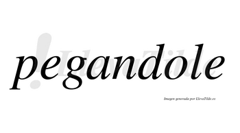 Pegandole no lleva tilde con vocal tónica en la «o»