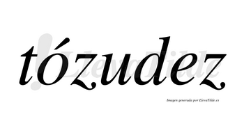 Tózudez lleva tilde con vocal tónica en la «o»