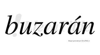 Buzarán  lleva tilde con vocal tónica en la segunda «a»