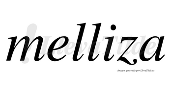 Melliza no lleva tilde con vocal tónica en la «i»