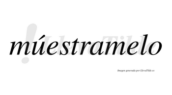 Múestramelo lleva tilde con vocal tónica en la «u»