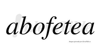 Abofetea no lleva tilde con vocal tónica en la segunda «e»