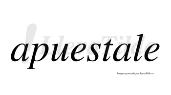 Apuestale  no lleva tilde con vocal tónica en la segunda «a»