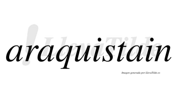 Araquistain no lleva tilde con vocal tónica en la «u»
