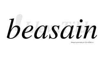 Beasain no lleva tilde con vocal tónica en la primera «a»
