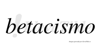 Betacismo no lleva tilde con vocal tónica en la «i»