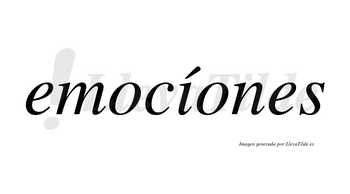 Emocíones lleva tilde con vocal tónica en la «i»