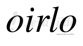 Oirlo no lleva tilde con vocal tónica en la primera «o»