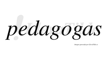 Pedagogas no lleva tilde con vocal tónica en la «o»