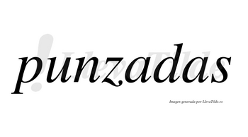 Punzadas  no lleva tilde con vocal tónica en la primera «a»