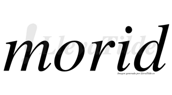 Morid  no lleva tilde con vocal tónica en la «i»