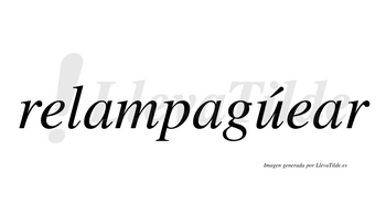 Relampagúear  lleva tilde con vocal tónica en la «u»