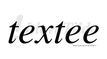 Textee  no lleva tilde con vocal tónica en la segunda «e»