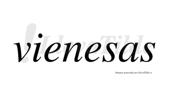 Vienesas no lleva tilde con vocal tónica en la segunda «e»