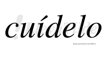 Cuídelo  lleva tilde con vocal tónica en la «i»