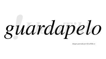 Guardapelo no lleva tilde con vocal tónica en la «e»