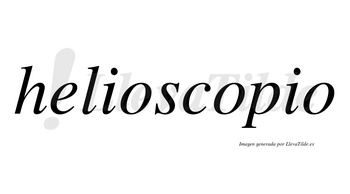 Helioscopio no lleva tilde con vocal tónica en la segunda «o»