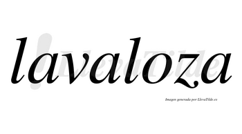 Lavaloza no lleva tilde con vocal tónica en la «o»