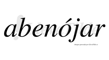 Abenójar  lleva tilde con vocal tónica en la «o»