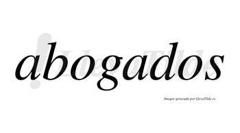 Abogados  no lleva tilde con vocal tónica en la segunda «a»