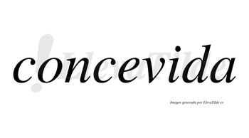 Concevida no lleva tilde con vocal tónica en la «i»
