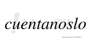 Cuentanoslo no lleva tilde con vocal tónica en la primera «o»