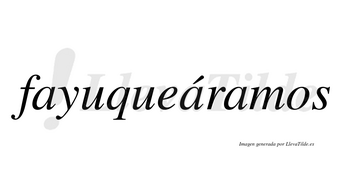 Fayuqueáramos  lleva tilde con vocal tónica en la segunda «a»