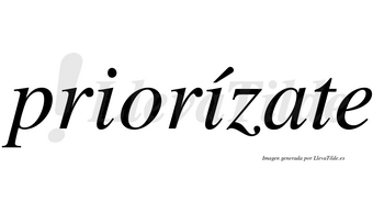 Priorízate  lleva tilde con vocal tónica en la segunda «i»