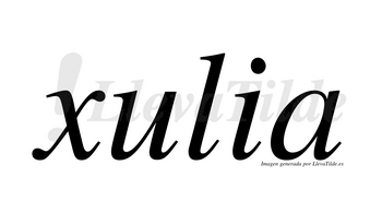 Xulia  no lleva tilde con vocal tónica en la «u»