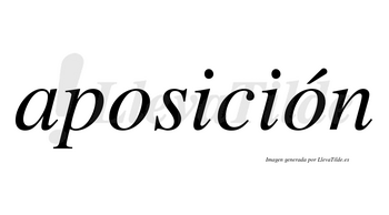 Aposición  lleva tilde con vocal tónica en la segunda «o»