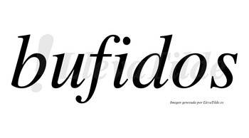 Bufidos no lleva tilde con vocal tónica en la «i»
