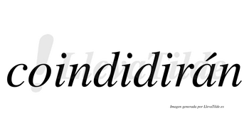 Coindidirán  lleva tilde con vocal tónica en la «a»