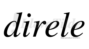 Direle  no lleva tilde con vocal tónica en la primera «e»